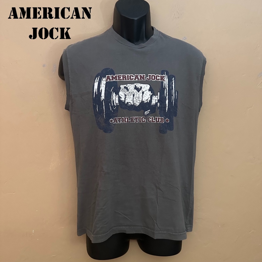 American Jock Sleeveless T Shirt Medium Gently worn 100% cotton